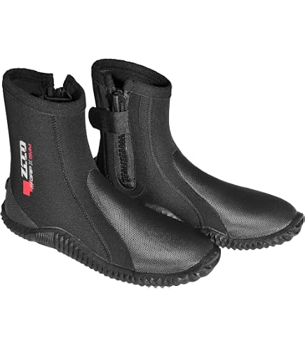 Amazon.com: NeoSport 5-mm Hard Sole Boot (Black, 5) - Water Shoes